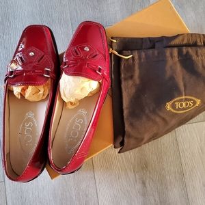 Tod's Red Moc Fondo Citta Uomo